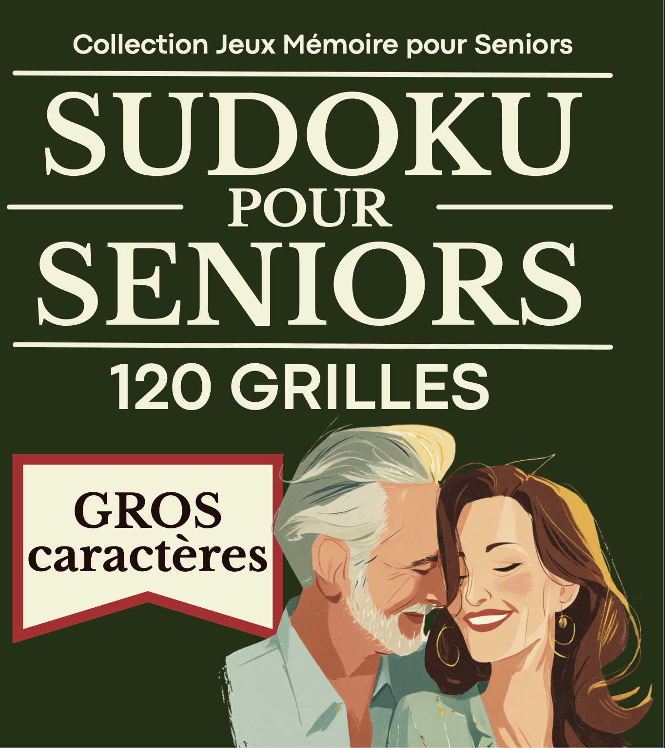 Couverture du livre Sudoku pour Seniors — 120 Grilles Progressives